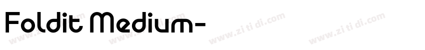 Foldit Medium字体转换